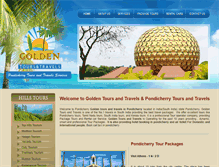Tablet Screenshot of goldentoursandtravels.com
